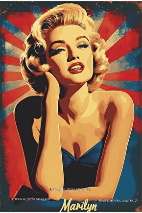 marilyn monroe sinema müzik ev dekorayon pop art tablo retro ahşap poster