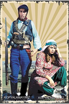 yeşilçam türk sineması kemal sunal sahneleri ev dekorasyon tablo retro ahşap poster