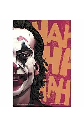 the joker kahkaha sinema anime manga ev dekorasyon tablo retro ahşap poster