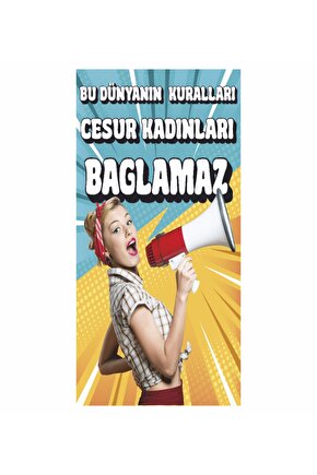 feminist kadın hakları ev dekorasyon tablo mini retro ahşap poster