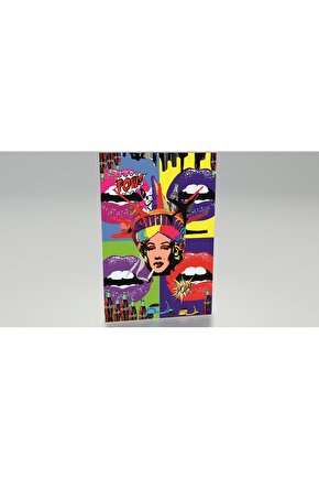 marilyn monroe özgürlük anıtı pop art tarzda retro ahşap poster