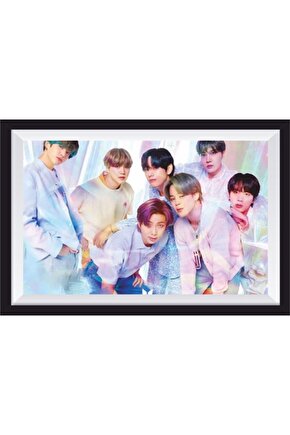 K-pop Bts Çerçeve Görünümlü Ahşap Poster-22