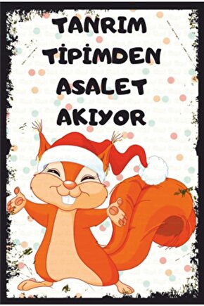 Tanrım Tipimden Asalet Akıyor Komik Retro Ahşap Poster