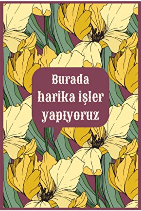 Burada Harika Işler Yapıyoruz Retro Ahşap Poster