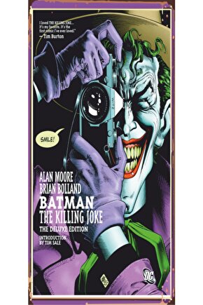 Batman Joker 10 cm X 20 cm Mini Retro Ahşap Poster