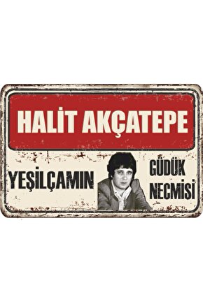 Halit Akçatepe Yeşilçam Retro Ahşap Poster