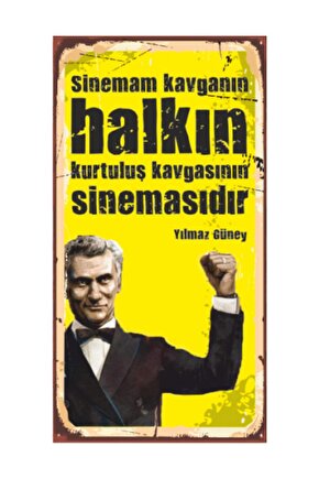 Yılmaz Güney Ahşap Edebiyat Poster