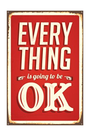 Every Thing Retro Vintage Ahşap Poster