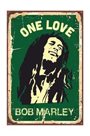 Bob Marley Retro Vintage Ahşap Poster