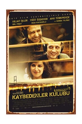 Kaybedenler Kulübü Sinema Retro Vintage Ahşap Poster