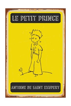 Le Petit Prince Küçük Prens Retro Vintage Ahşap Poster