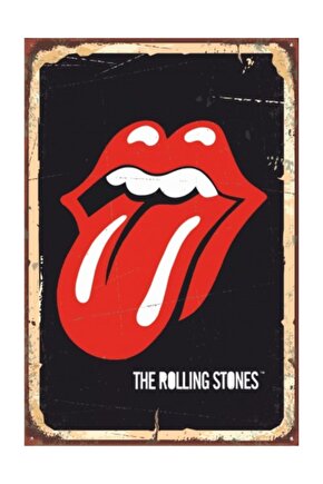 The Rolling Stones Retro Vintage Ahşap Poster