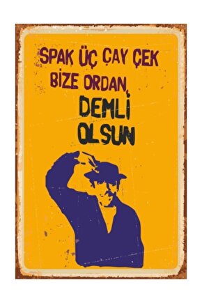 Sadri Alışık Yeşilçam Retro Vintage Ahşap Poster