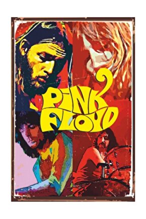 Pink Floyd Retro Vintage Ahşap Poster