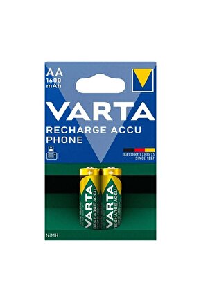 Nı-mh 1.2 Volt - 1600 Mah Hr6 Aa Şarjlı 2li Kalem Pil