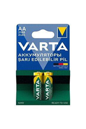 Şarj Edilebilir Kalem Pil Aa 2100 Mah 2li