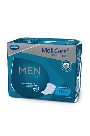 Molicare Premium Men Pad 4 Damla- Erkek Mesane Pedi, Koruma 14 Adet