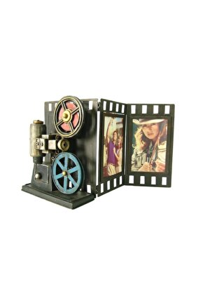 Dekoratif Metal Çerçeve Sinema Temalı Vintage Ev Ofis Hediyelik