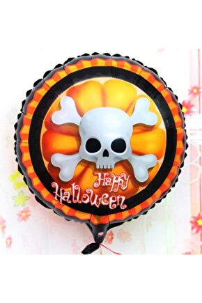 Parti Malzemeleri Halloween Iskelet Kuru Kafa Folyo Balon 18 Inç