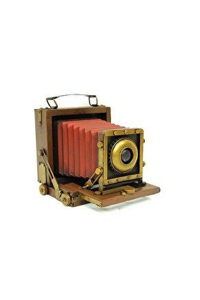 Dekoratif Metal Fotoğraf Makinesi Obje Biblo Vintage Hediyelik