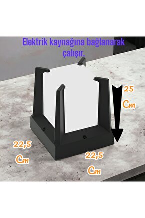 Mugqa Dekoratif Set Üstü Bahçe Duvar Armatürü, Bahçe Aydınlatma Apliği, Yeni Nesil E27 Duy Armatür