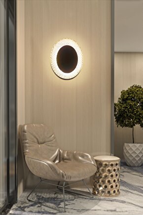 3000K Gün Işığı Ledli İç ve Dış Mekan, Balkon, Banyo, Teras, Kamelya, Veranda Apliği, Led Armatür