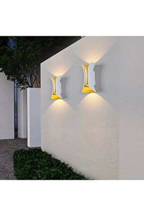 10 Watt 3000K Gün Işığı Led Armatür, Bahçe, Balkon, Salon, Teras, Kamelya, Veranda Apliği, Led Aplik