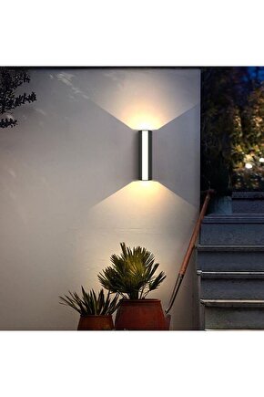 Modern ve Şık Tasarım 8 Watt Gün Işığı Led Armatür, Villa, Kafe, Bar, Otel, Bahçe, Balkon Led Aplik