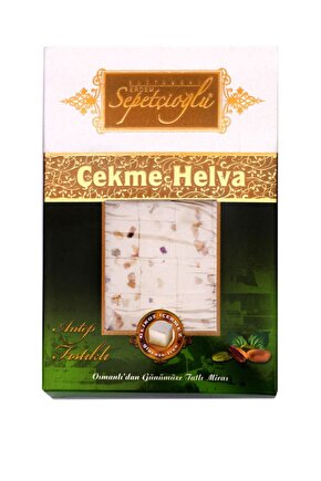 Küçük Dilim Vakumlu Antep Fıstıklı Çekme Helva 280 gr