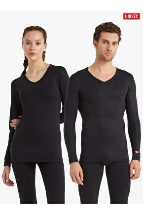 Unisex Termal Tişört 2. Seviye 1257 - Siyah