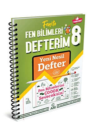 8. Sınıf Fenito Fen Bilimleri Defterim  Fatih Akyüz  Arı Yayıncılık  9786257531917