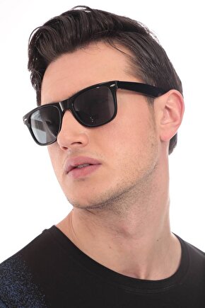 Wayfarer Eğimli Siyah Unisex Uk6556