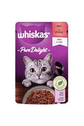 Pouch Pure Delight Jöle Içinde Sığır Etli Yetişkin Kedi Konservesi 85gr