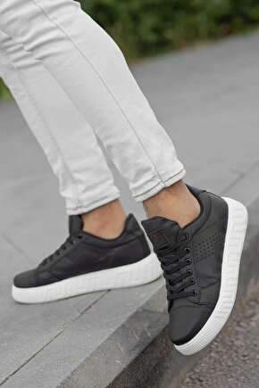 Erkek Lazer Cilt Deri Lifestyle Casual Şık Günlük Bağcıklı Ortopedik Sneaker Spor Ayakkabı