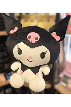 Kuromi figür peluş oyuncak Büyük Boy siyah 40cm