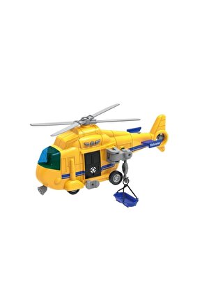 Kutulu Sürtmeli Sesli Işıklı Helikopter 1:16