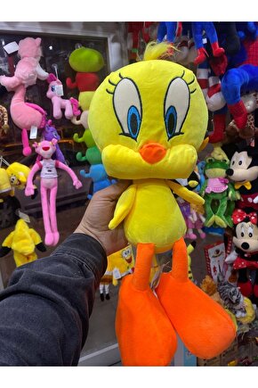 Tweety Peluş Oyuncak Gerçekçi tweety Peluş Oyuncak 45 cm