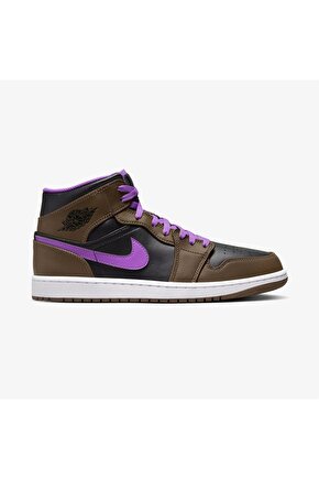 Air Jordan 1 Mid Purple Mocha Erkek Sneaker