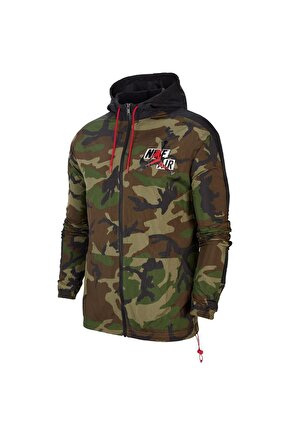 Jordan Jumpman Classics Camo Erkek Windrunner Yağmurluk Rüzgarlık