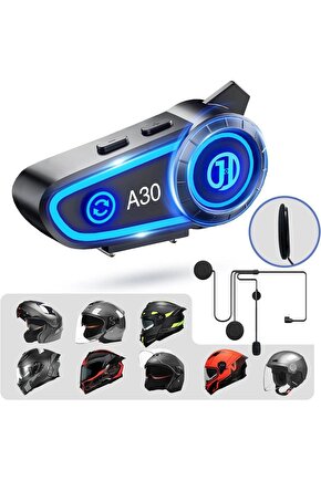 2 SÜRÜCÜ BAĞLANTILI KASK İNTERCOM MOTORSİKLET BLUETOOTH KULAKLIK MOTO KURYE KABLOSUZ KULAKLIK