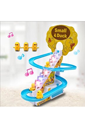 SMALL DUCK PİLLİ MÜZİKLİ KAYAN MERDİVEN ÇIKAN ÖRDEKLER TIRMANAN SEVİMLİ ÖRDEKLER