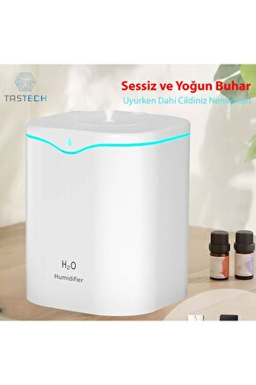 2 LİTRE ODA HAVA NEMLENDİRİCİ HUMUDİFİER AROMA THERAPY KOKU BUHAR MAKİNESİ