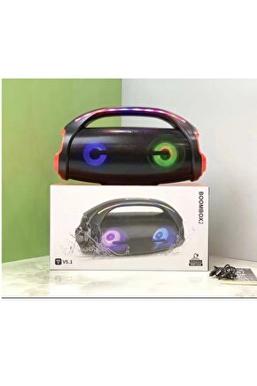 BLUETOOTH SPEAKER ŞARJLI TAŞINABİLİR KABLOSUZ HOPARLÖR SD KART USB AUX FM RADYO BOOMBOX2