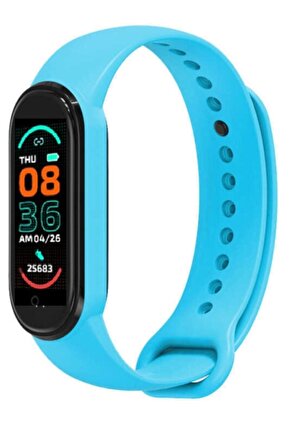 Yeni M6 Akıllı Bileklik Saat Smart Band Bracelet 6 Mesaj Arama Bildirimi Ios Android Uyumlu Fitpro