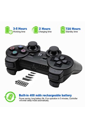 Ps3 Oyun Kolu Joystick Kablosuz Kol Wireless Playstation 3 Uyumlu