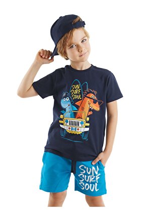 Shark Surf Erkek Çocuk T-shirt Şort Takım