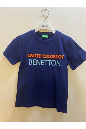 United Colors of Benetton Erkek Çocuk Lacivert T-shirt BNT-B21361