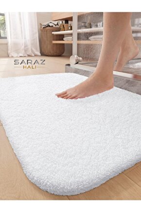 Soft 60x100 Beyaz Banyo Paspası