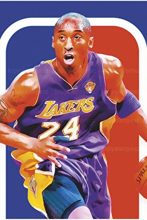 kobe bryant basketbol spor ev dekorasyon tablo retro ahşap poster