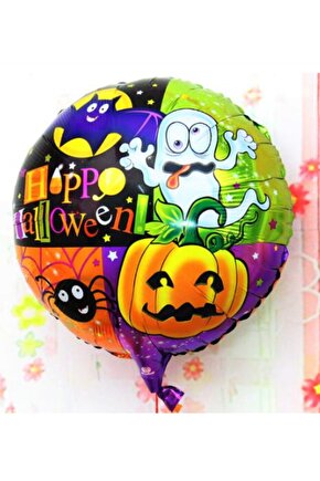 Samur Parti Parti Aksesuar & Kostüm Parti Aksesuar Halloween Örümcekli Kabaklı Folyo Balon 18 Inç